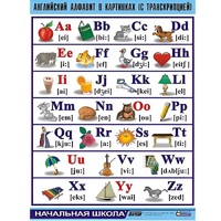Таблица демонстрационная "Английский алфавит в картинках"(100x140) - «globural.ru» - Лангепас
