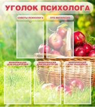 Стенд "Уголок психолога" (вариант 1) - «globural.ru» - Лангепас